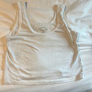 Cropped white tank